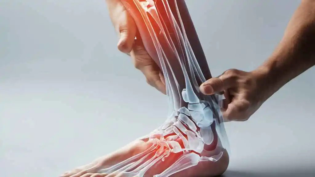 X-ray image of Heel Bone - Calcaneal Valgus